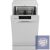 Gorenje GS52040W Keskeny Mosogatógép, Szabadonálló, 9 Terítékes, E Energiaosztály, Szél: 44.8 cm Mag: 84.5 cm Mély: 60 cm, Digitális Kijelző, 5 Program