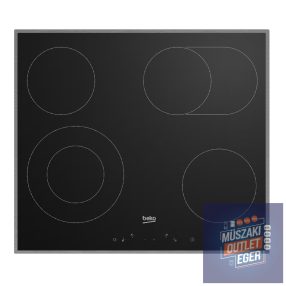  Beko EB 9741 XHL Beépíthető főzőlap, Vitrokerámia, 4 zóna, 60 cm x 3.7 cm x 51 cm, 9 sütőszint, Fekete