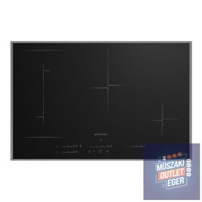   Grundig GIEI 8274 Indukciós kerámialap, 9 főzési szint, 4,8 cm x 80 cm x 52,4 cm, 4 indukciós zóna, Booster funkció