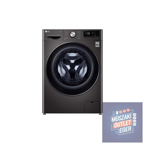 LG F4WV910P2SE Elöltöltős Mosógép, A Energiaosztály, 10,5kg Mosási Kapacitás, 1400 fordulat/perc, 60 × 85 × 56,5 cm, Acélszürke