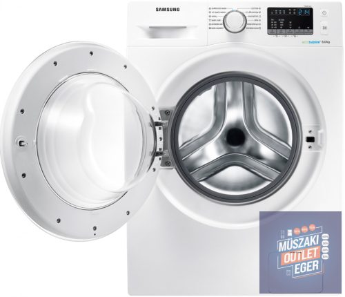 Samsung WW60J4060LW Mosógép, Mosókapacitás 6kg, 1000 ford./perc, 60 cm x 85 cm x 45 cm, Quick Wash, Smart Check, A+++, Eco Bubble, Keskeny kivitel