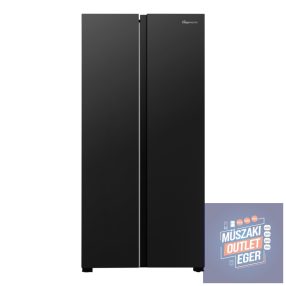   Fridgemaster MS83430FFB side by side hűtőszekrény, Total No Frost, Fekete, 264 L hűtő, 164 L fagyasztó, A+, 373 kWh/annum