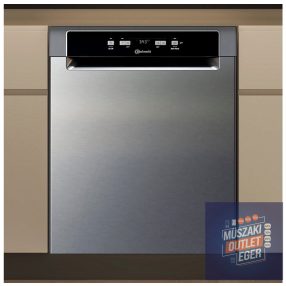   Bauknecht BKSV1VAN Mosogatógép, 60 cm/82 cm/59 cm, Rozsdamentes acél, ActiveDry, 14 terítékes, 9,5 L/mosási ciklus, A Energiaosztály