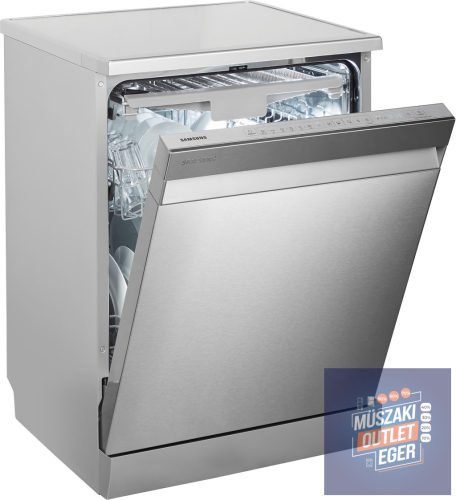 Samsung DW60R7050FS Szabadonálló Mosogatógép, D Energiaosztály, Eco program, Ezüst, 14 Teríték, 9,9L/ciklus, Mag. 84,5 cm Szél. 59,8 cm Mély. 60 cm
