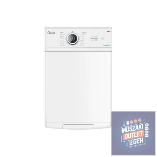 Midea MF100T70B Felültöltős Mosógép, Mosási Kapacitás 7kg, 1200fordulat/perc, 85 cm × 59,5 cm × 40 cm,  A Energiaosztály