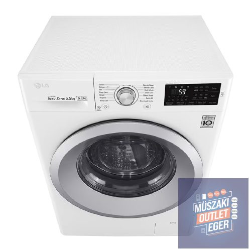 LG F2J5WN4W Elöltöltős mosógép, 6.5kg, DirectDrive, 1200 ford/perc, A+++ energiaosztály, 60 cm x 85 cm x 45 cm, Smart Diagnosis
