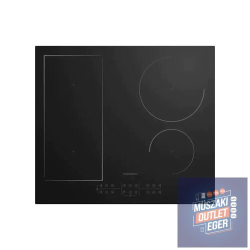 Grundig GIEI 624471 ME Indukciós főzőlap, 59 cm × 52 cm, Főzőzónák száma: 4 db (ebből 1 Flexi zóna), Teljesítmény:  7200 W, Főzőfokozatok: 9 szint zónánként, Súly: 9,8 kg, FlexiZone: két zóna összekapcsolható, Booster (gyorsfűtés)